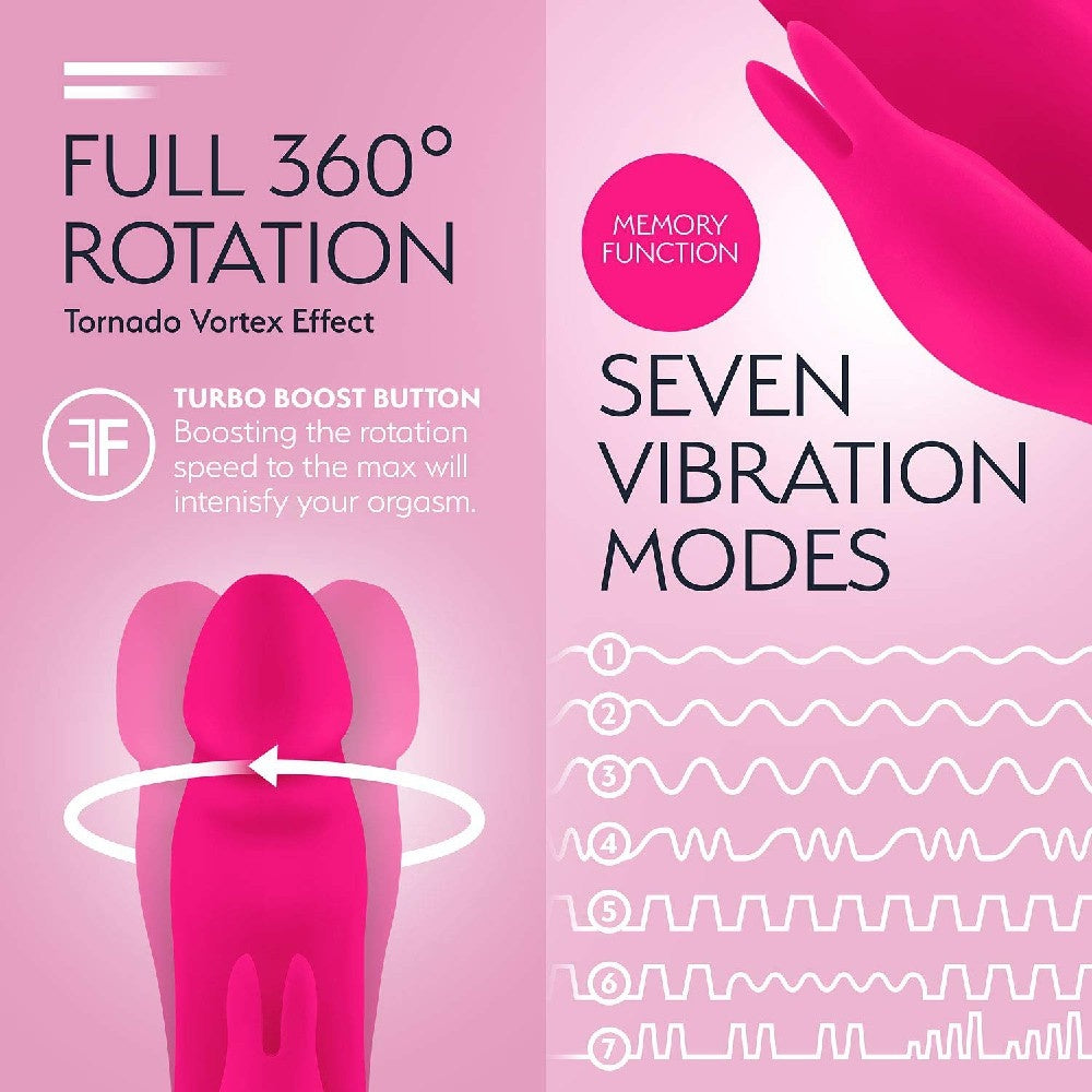 Booster Silicone Rotating Rabbit Vibrator