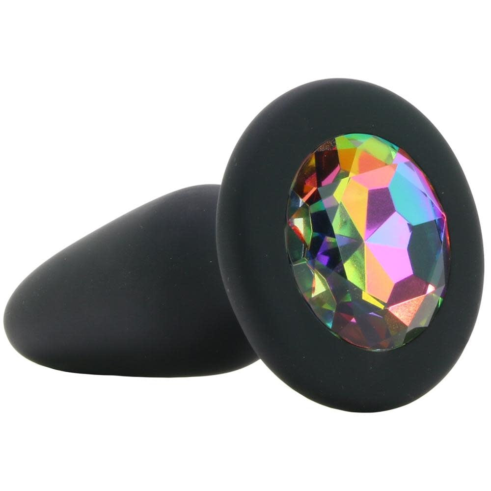 Glams Rainbow Gem Silicone Butt Plug