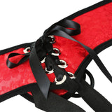 Red Lace Corsette Strap-on