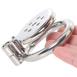 Stainless Steel Flat Inverted Chastity Cage