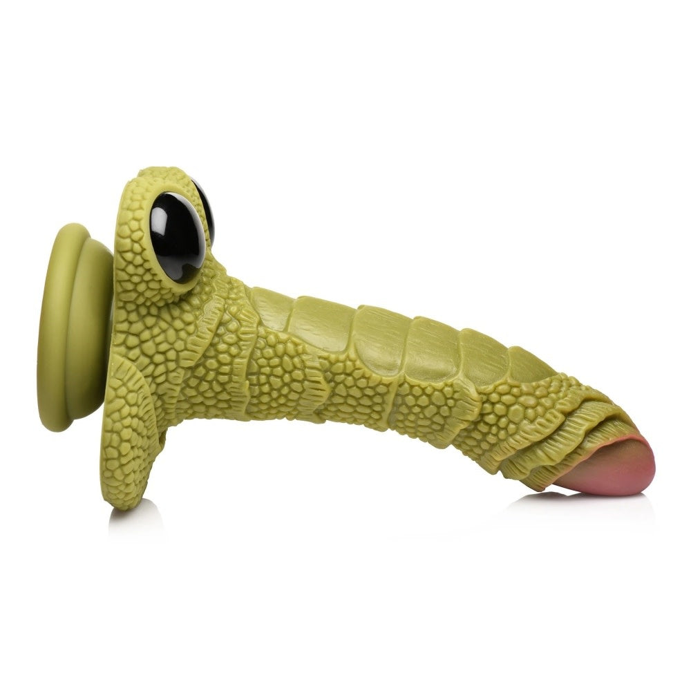 Creature Cocks - Swamp Monster Green Scaly Silicone Dildo