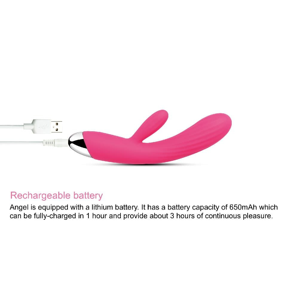 Angel Rabbit Warming Vibrator Red