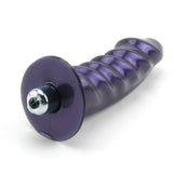 Echo Vibrating Silicone Dildo - Midnight Purple