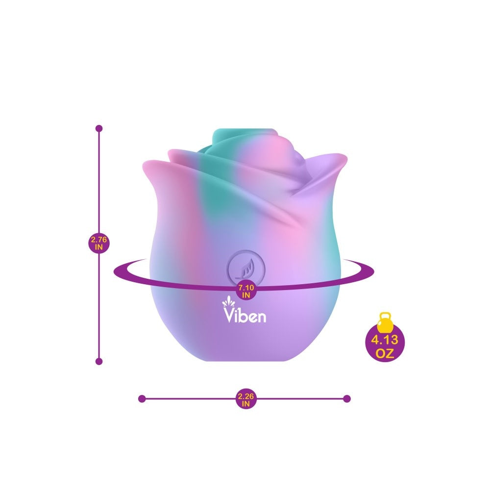 Zen Rose Pleasure Air Vibrator - Unicorn