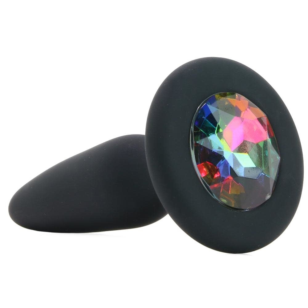 Glams Mini Rainbow Gem Silicone Butt Plug