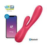 Mono Flex G-Spot Rabbit Vibrator Red