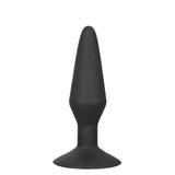 Silicone Inflatable Anal Plug - Large - Black