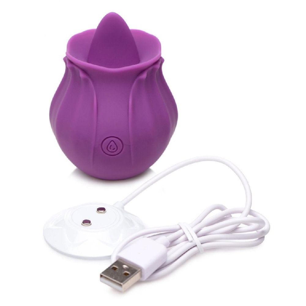 The Rose Bloomgasm Licking Vibrator - Purple