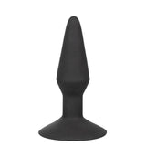 Silicone Inflatable Anal Plug - Medium - Black