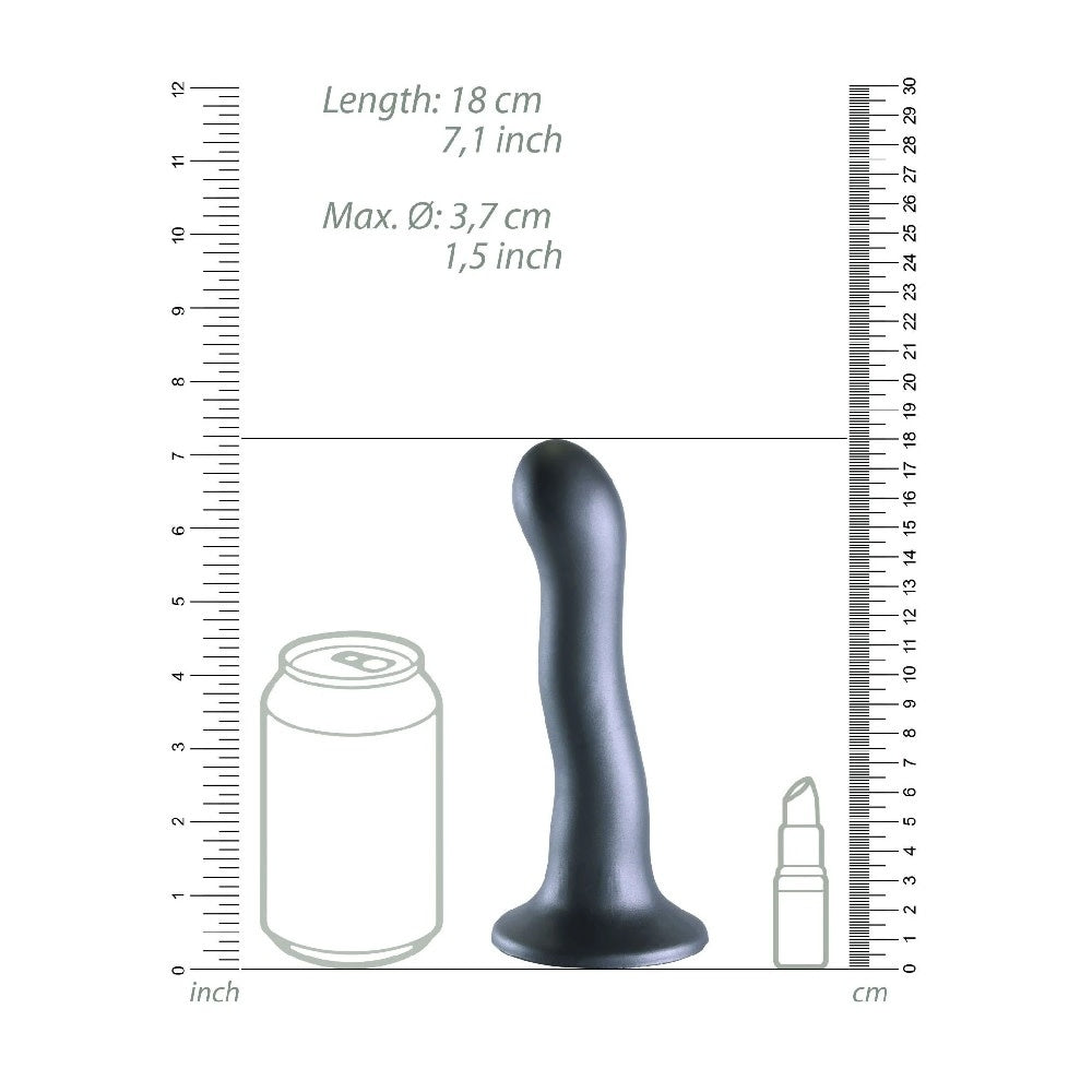 Ultra Soft Curvy G-Spot Dildo - 7 Inch