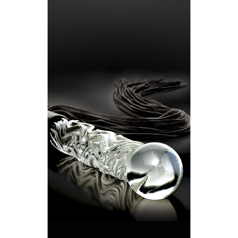 Icicles No. 38 Hand Blown Glass Whip