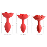 Booty Bloom Silicone Rose Anal Plug - Medium