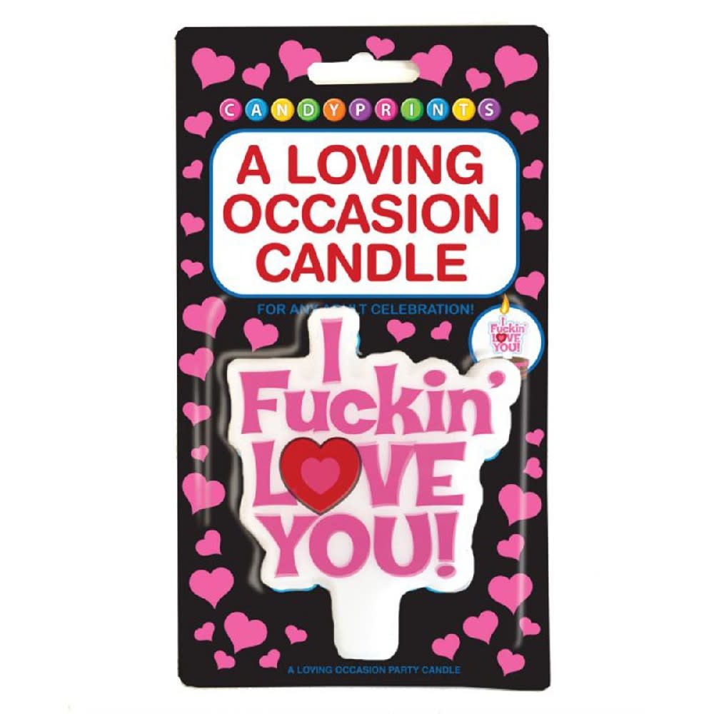 I Fuckin' Love You Candle