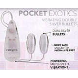 Pocket Exotics Vibrating Double Silver Bullets