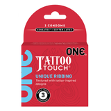 ONE Tattoo Touch Condoms 3pk