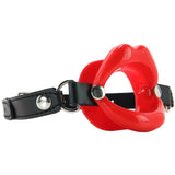 Silicone O-Ring Lips Gag - Red