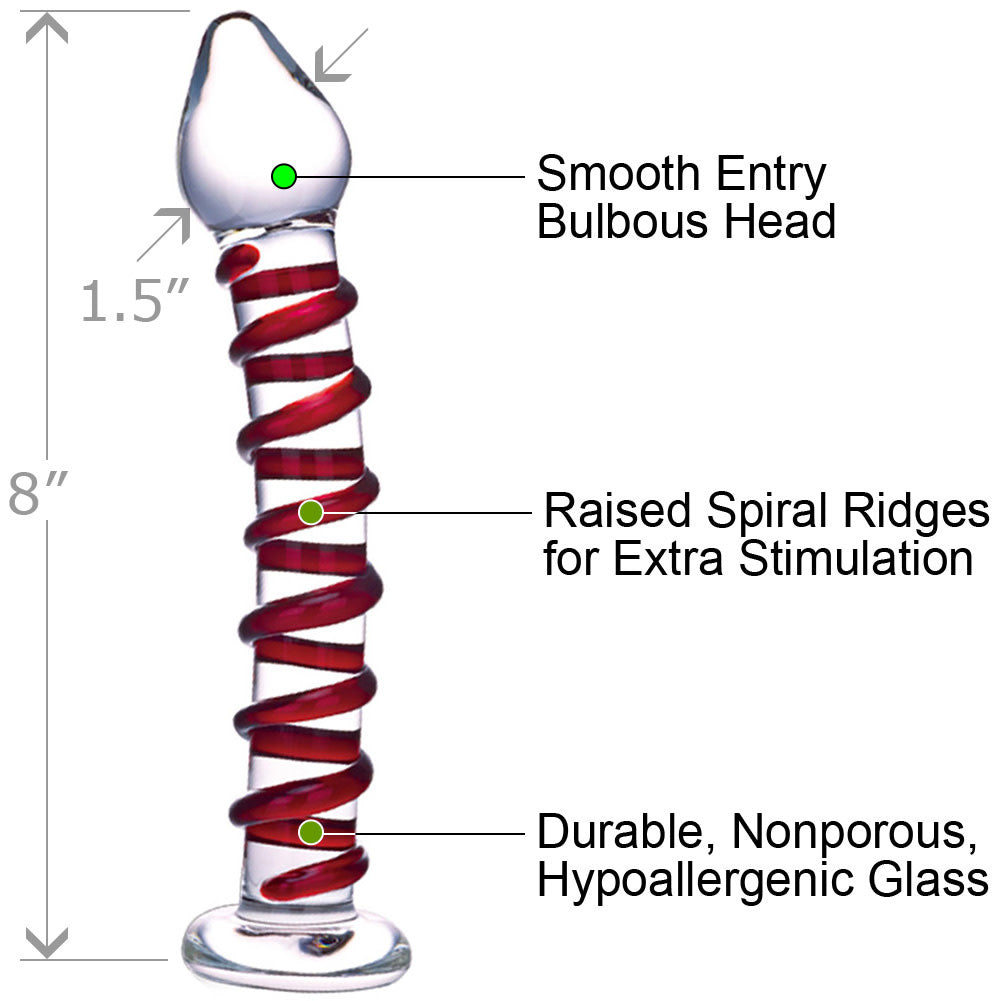 Mr. Swirly Glass Dildo