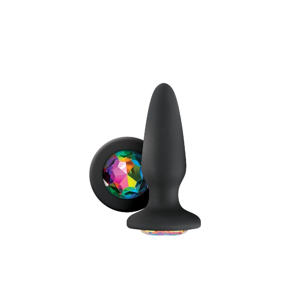 Glams Rainbow Gem Silicone Butt Plug