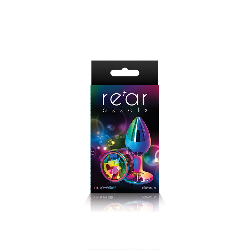 Rear Assets Anal Plug - Multicolor - Small - Rainbow Groove Rear Assets Anal Plug - Multicolor - Small - Rainbow Groove