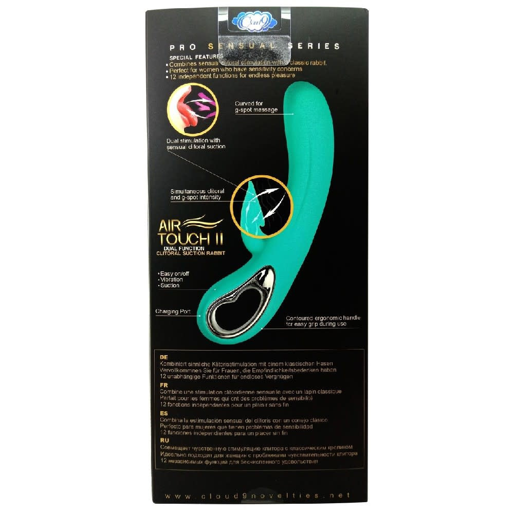 Air Touch II Clitoral Suction Vibrator - Teal