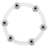 Steel Beaded Silicone Ring - Extra Large