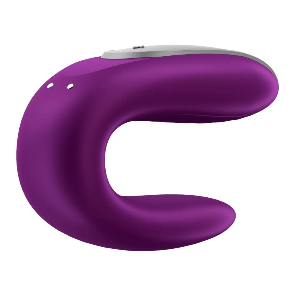 Double Fun Couples App Vibrator With Remote Purple