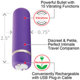 Joie Rechargeable 15 Function Bullet Vibrator