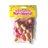 Super Fun Penis Party Whistles - Bag of 6