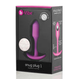 b-Vibe Weighted Snug Plug 1 - 55g Fuchsia