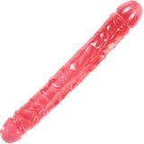 Crystal Jellies 12-inch Jr. Double Dong - Pink