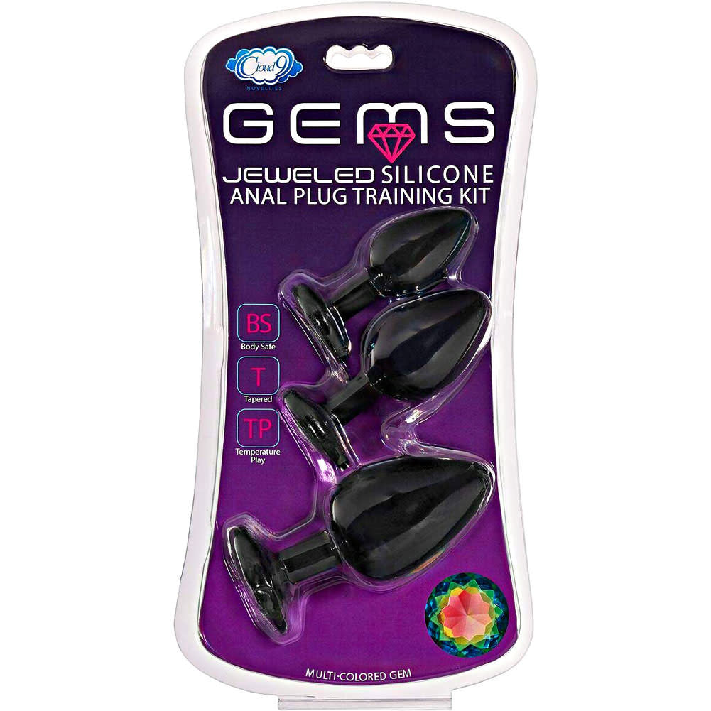 Gems Silicone Anal Plug Kit