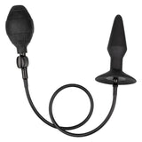 Silicone Inflatable Anal Plug - Medium - Black