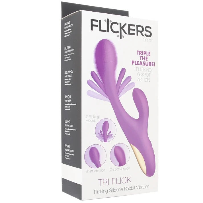 Tri-Flicker Silicone Rabbit Vibrator