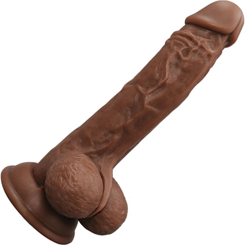 Turbo Baller Realistic Vibrator Brown