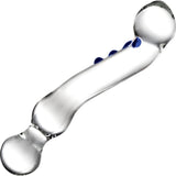 6" Textured G-Spot Glass Dildo