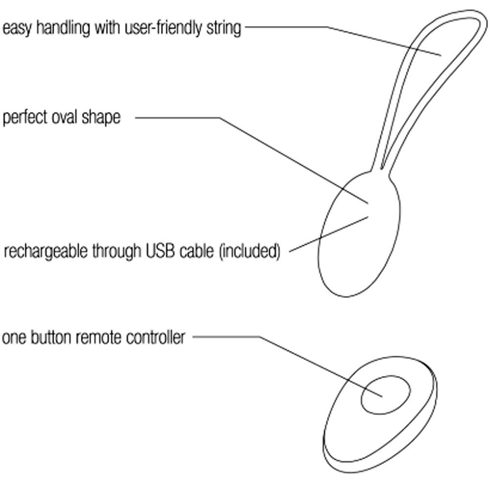 Peach Remote Vibrating Kegel Ball