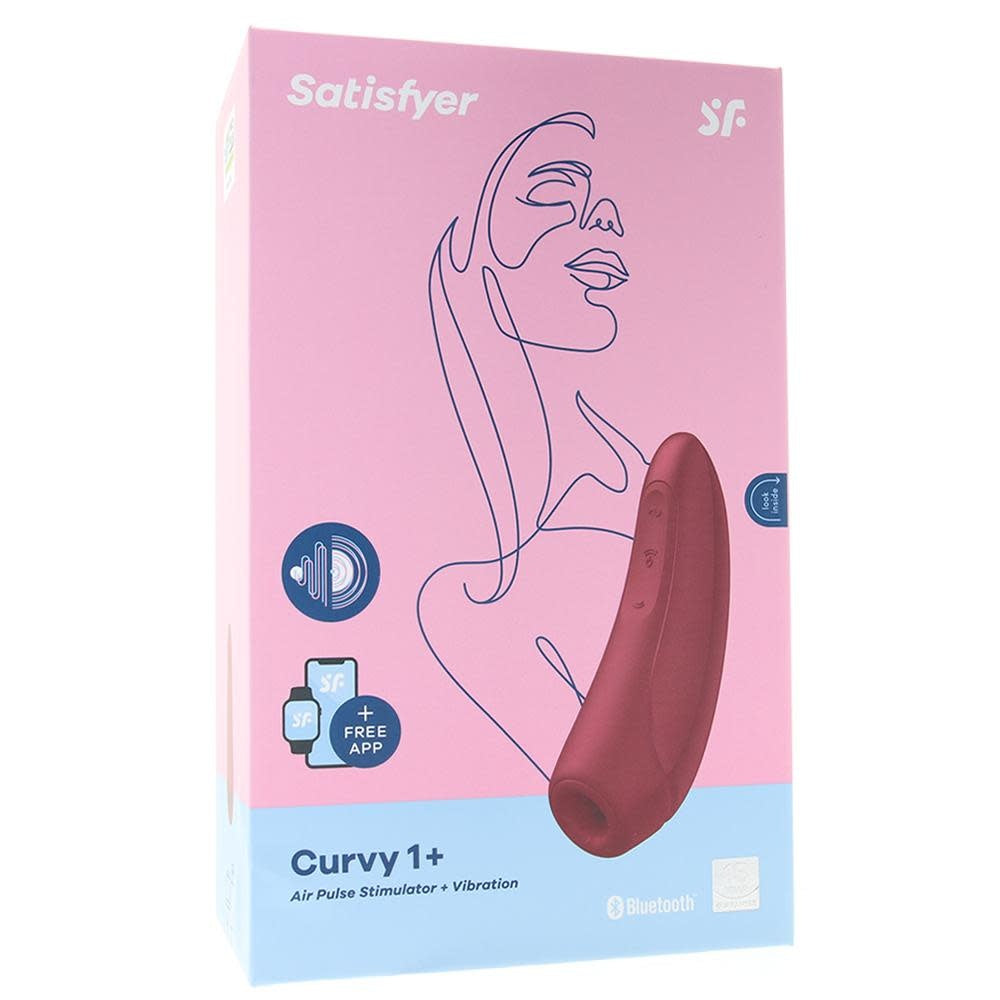 Curvy 1+ Air Pulse Stimulator - Rose Red