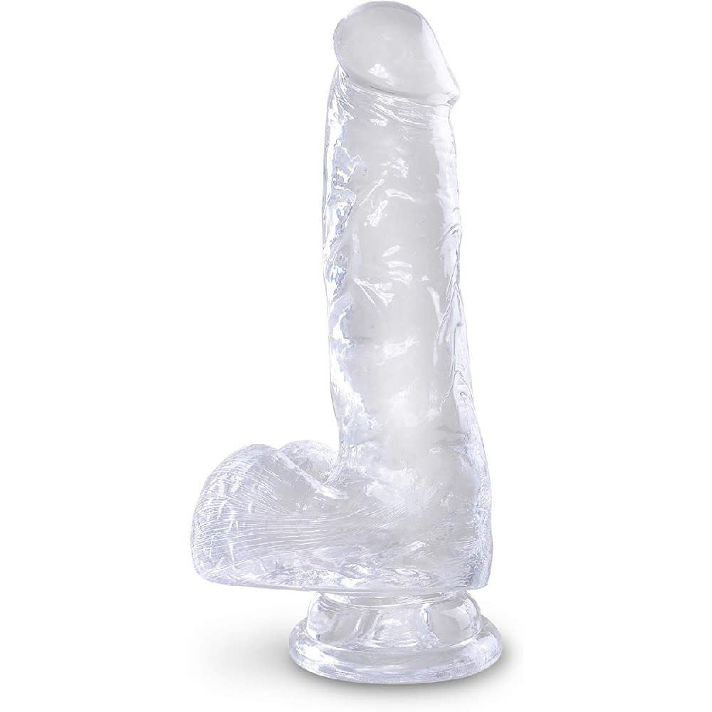 King Cock Clear 6" Cock With Balls