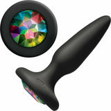 Glams Mini Rainbow Gem Silicone Butt Plug