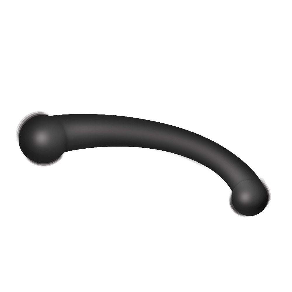 Vibra-Crescent Silicone Dual Ended Dildo