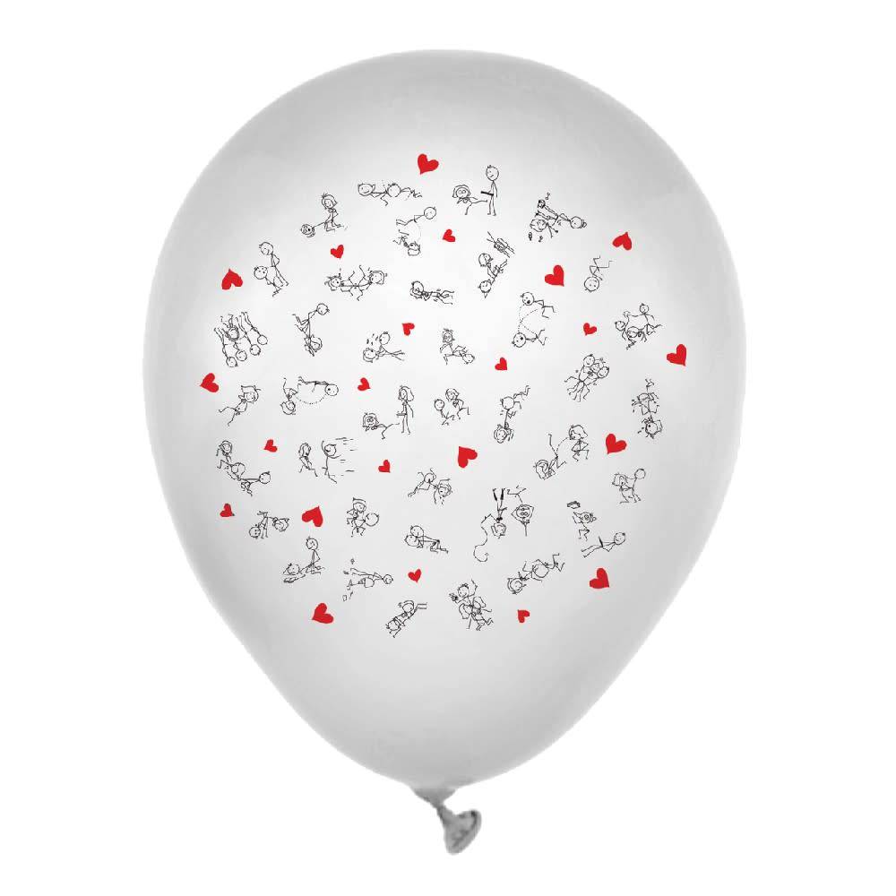 Stick Figure Balloons 8pk