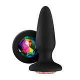 Glams Mini Rainbow Gem Silicone Butt Plug