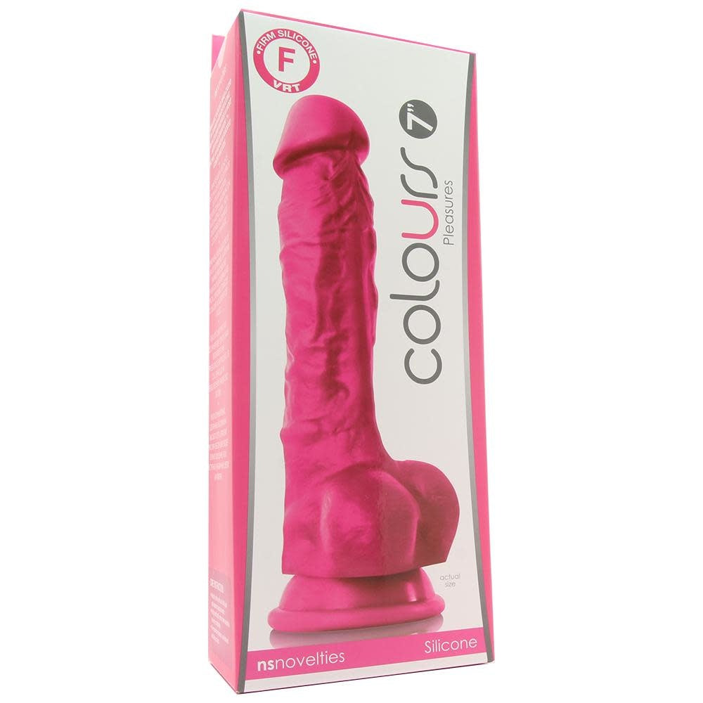 Colours Pleasures 7 inch Dildo - Pink