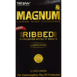 Trojan Magnum Ribbed Condom 12-pack