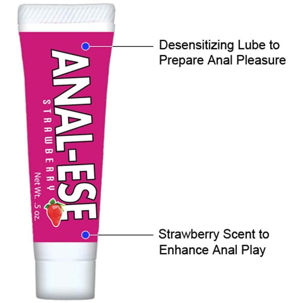 XESSO Water Based Rear Comfort Desensitizing Lube – Strawberry, 8.3 Oz, USA Made