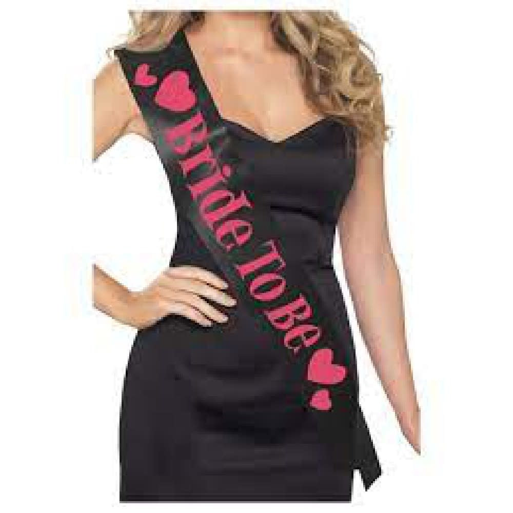 Bride to Be Sash - Black