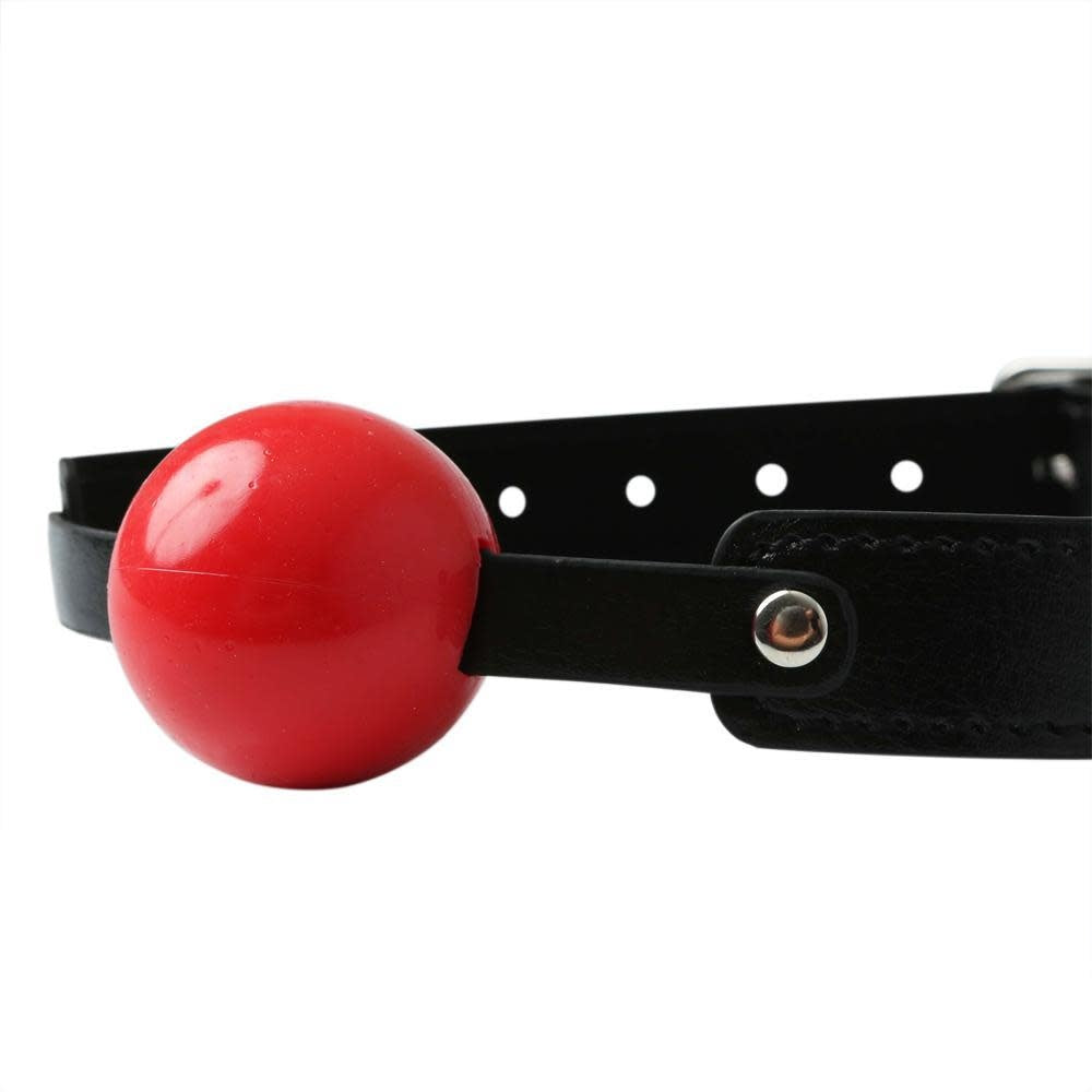 Sex And Mischief Solid Red Ball Gag 2 Inch