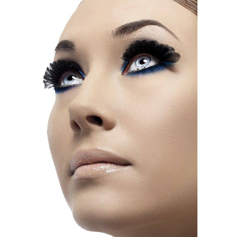 Eyelashes Black Round Plumes