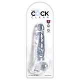 King Cock Clear 8" Cock With Balls