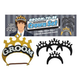 Groom-to-Be Celebration Crown Set